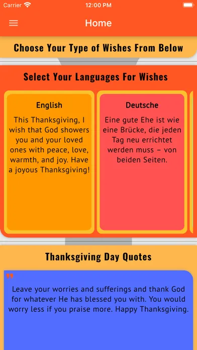 Captures d'écran de Happy Thanksgiving Day Gif SMS