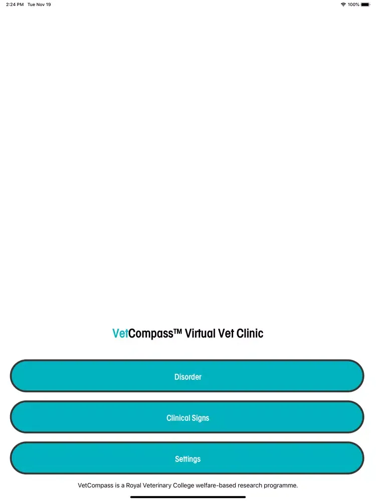 VetCompass Virtual Vet Clinic iPad  Screenshots