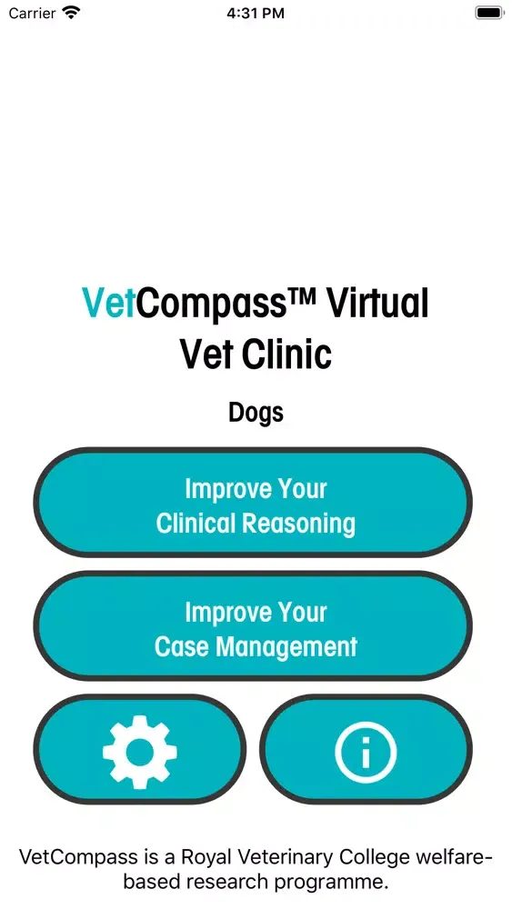 VetCompass Virtual Vet Clinic Screenshots