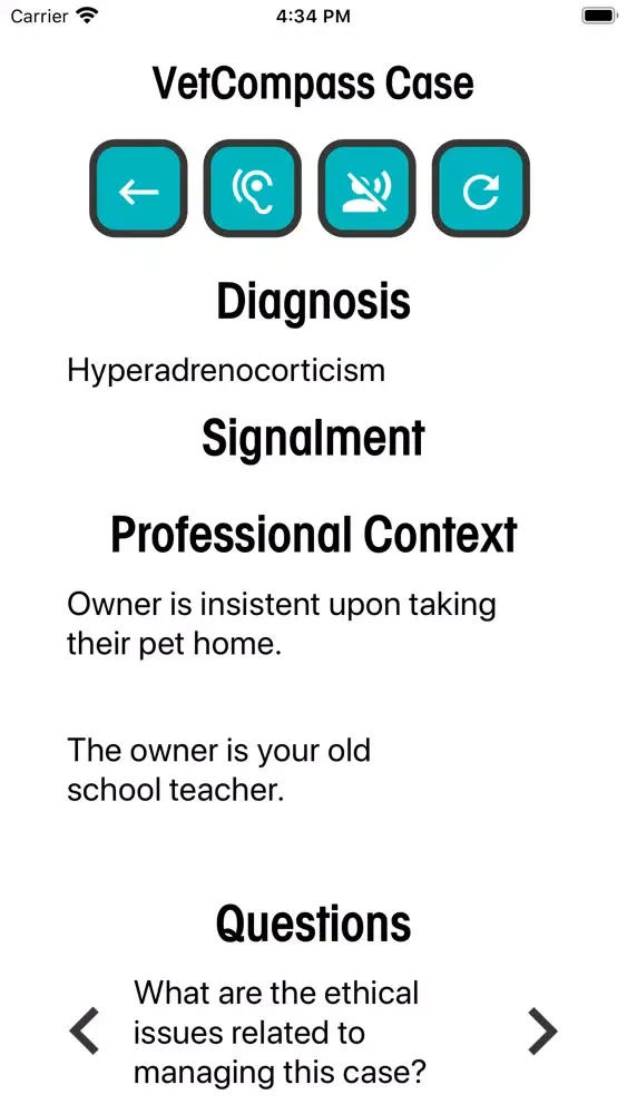 VetCompass Virtual Vet Clinic Screenshots