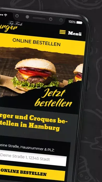 Tangkapan layar Top Fresh Burger Hamburg