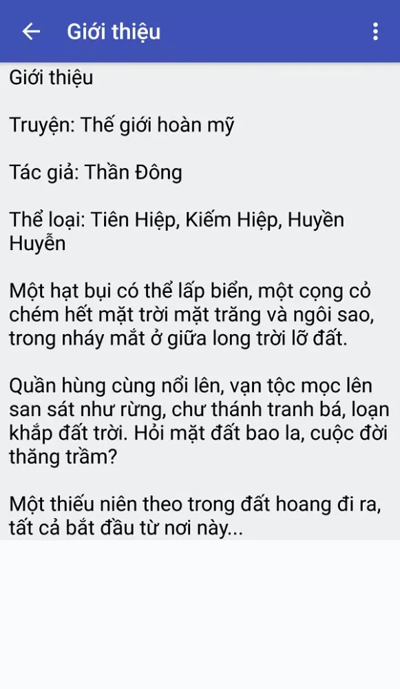 The gioi hoan my - Tien hiep Screenshots
