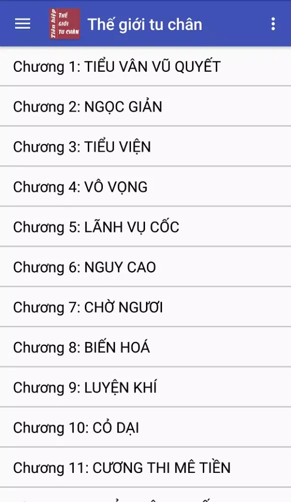 Screenshot di The gioi tu chan - Tien hiep