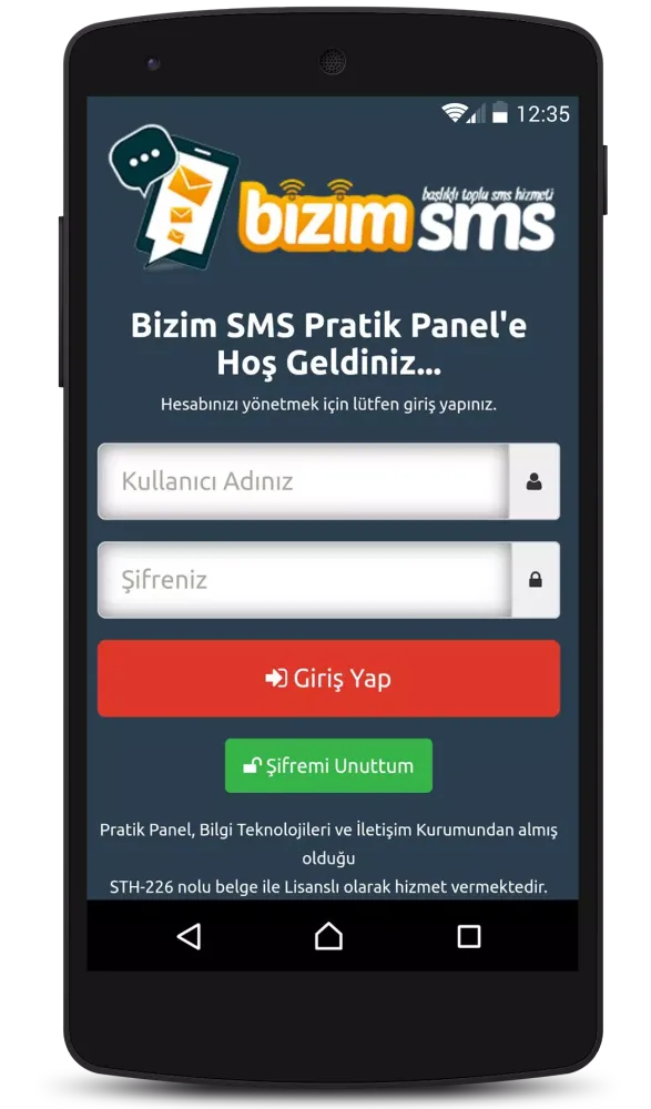 Capturas de pantalla de Bizim SMS | Pratik Panel