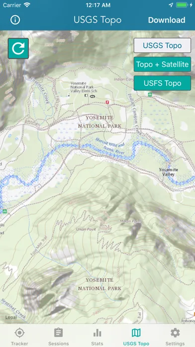 Tangkapan layar Topographic Maps & Trails