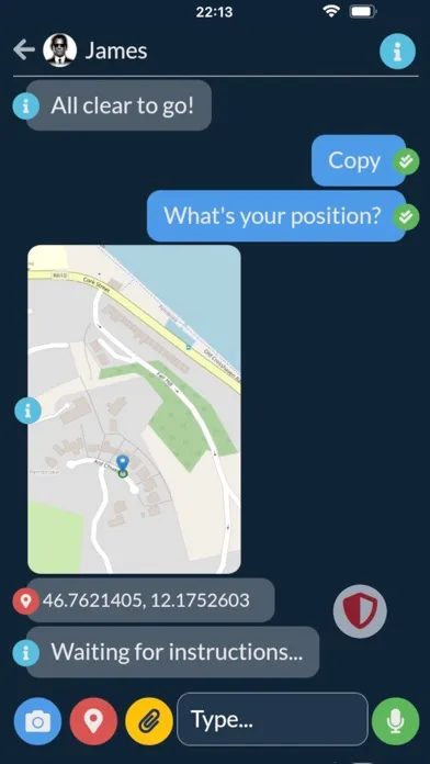 Captures d'écran de TopSecret Chat - OTR Messenger