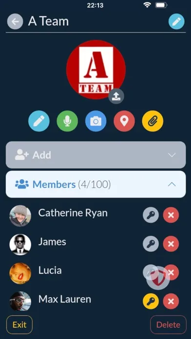 Captures d'écran de TopSecret Chat - OTR Messenger