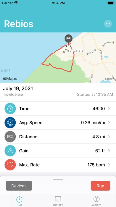 Rebios - GPS Track Running سکرین شاٹس
