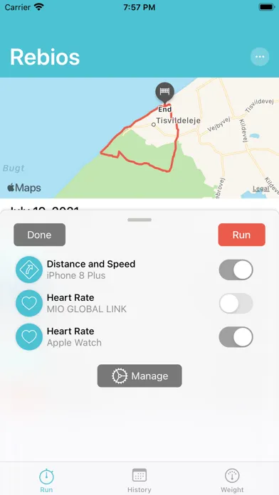 Rebios - GPS Track Running سکرین شاٹس