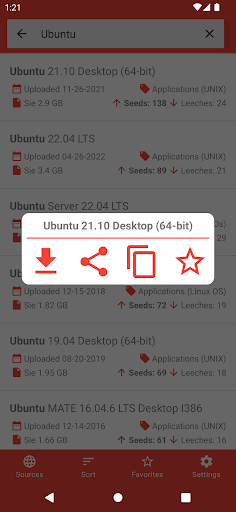 Torrent Search Revolutionzrzuty ekranu aplikacji2