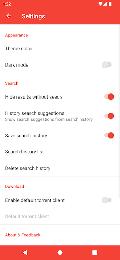 Torrent Search Revolutionzrzuty ekranu aplikacji4
