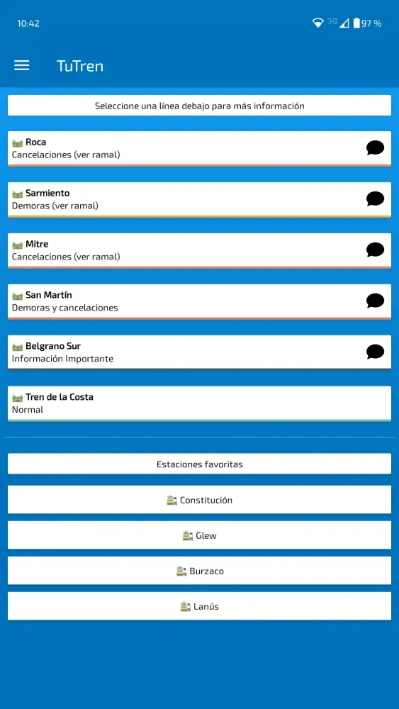 Capturas de pantalla de TuTren