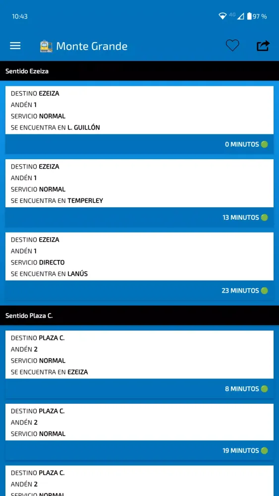 Capturas de pantalla de TuTren