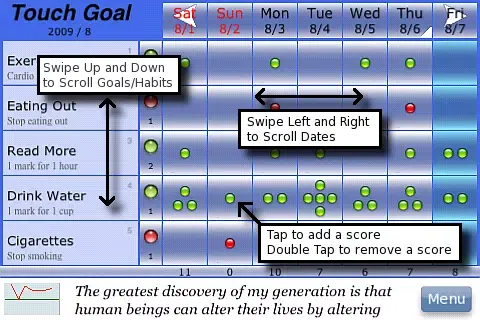 Touch Goal Lite (Goals/Habits Tracker) - Manage Your Everyday Life应用截图