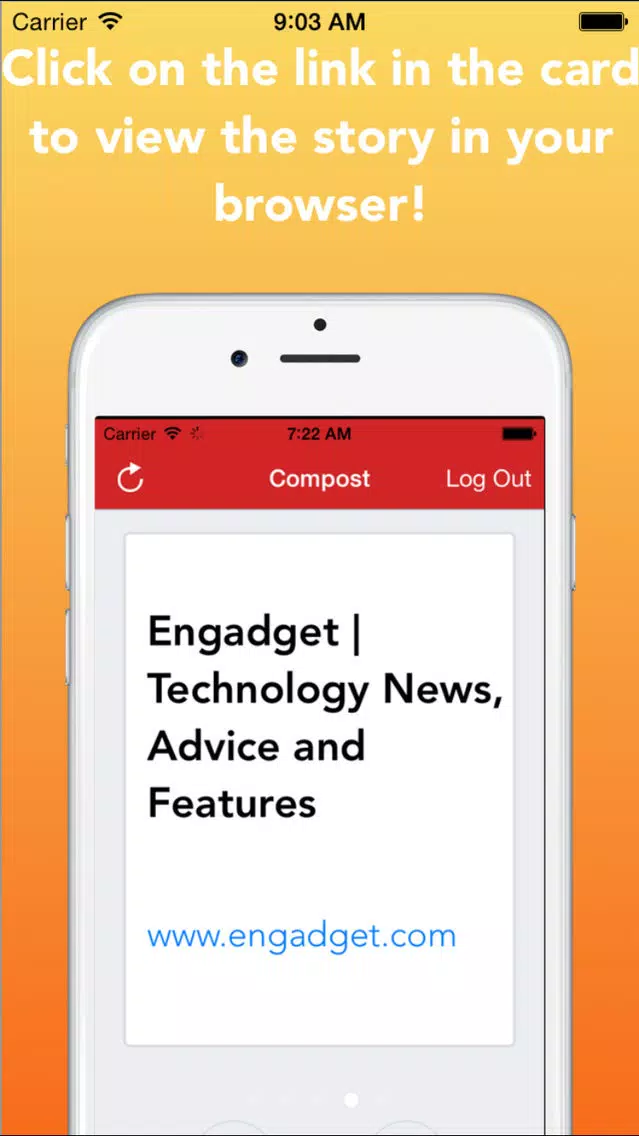 Tangkapan layar Compost For Instapaper