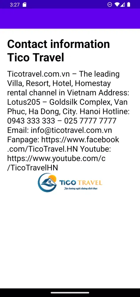 Captures d'écran de Tico Travel