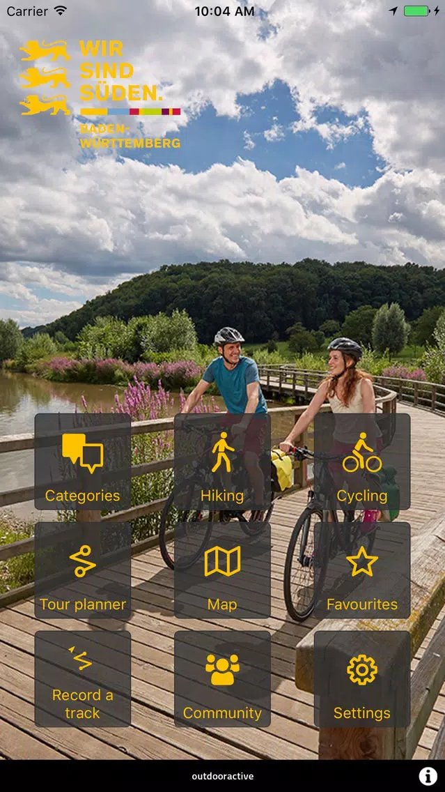 Capturas de tela do Hiking & biking in SW Germany