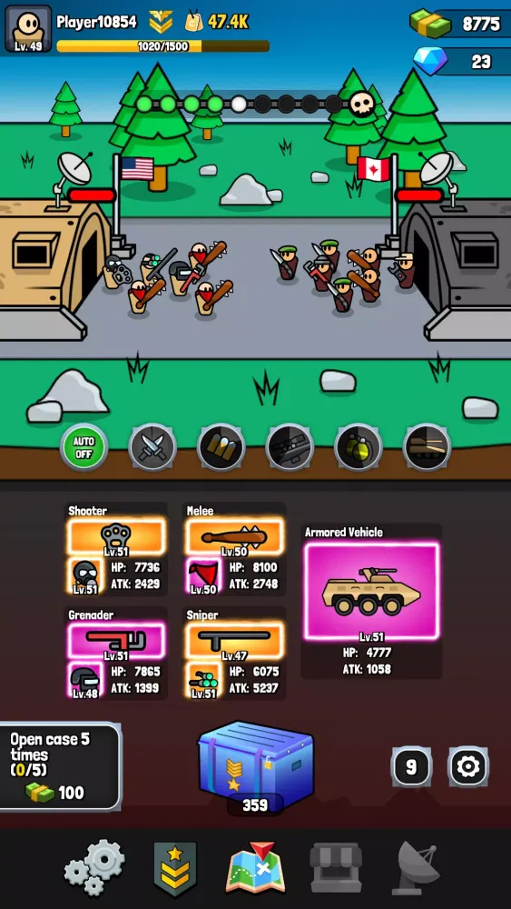 Capturas de tela do Battle Warriors: War Evolution