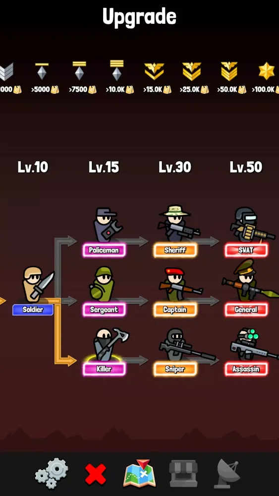 Capturas de tela do Battle Warriors: War Evolution