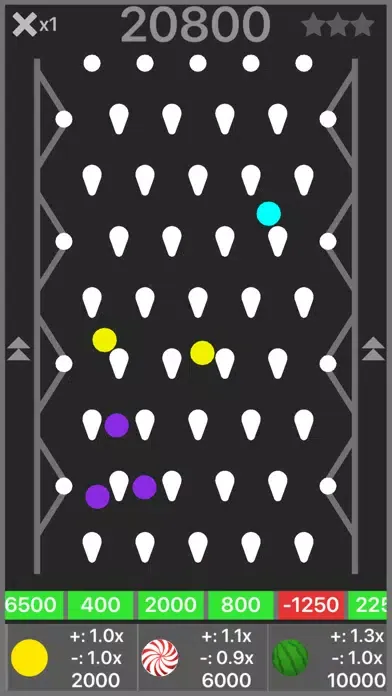 Capturas de tela do Pinball Wall