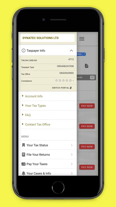Capturas de pantalla de Ghana Taxpayers' app