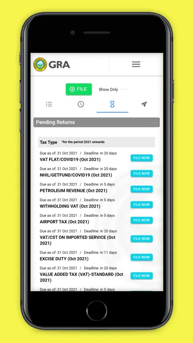 Capturas de pantalla de Ghana Taxpayers' app