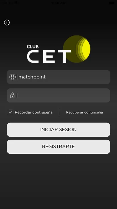 ภาพหน้าจอของ Club CET
