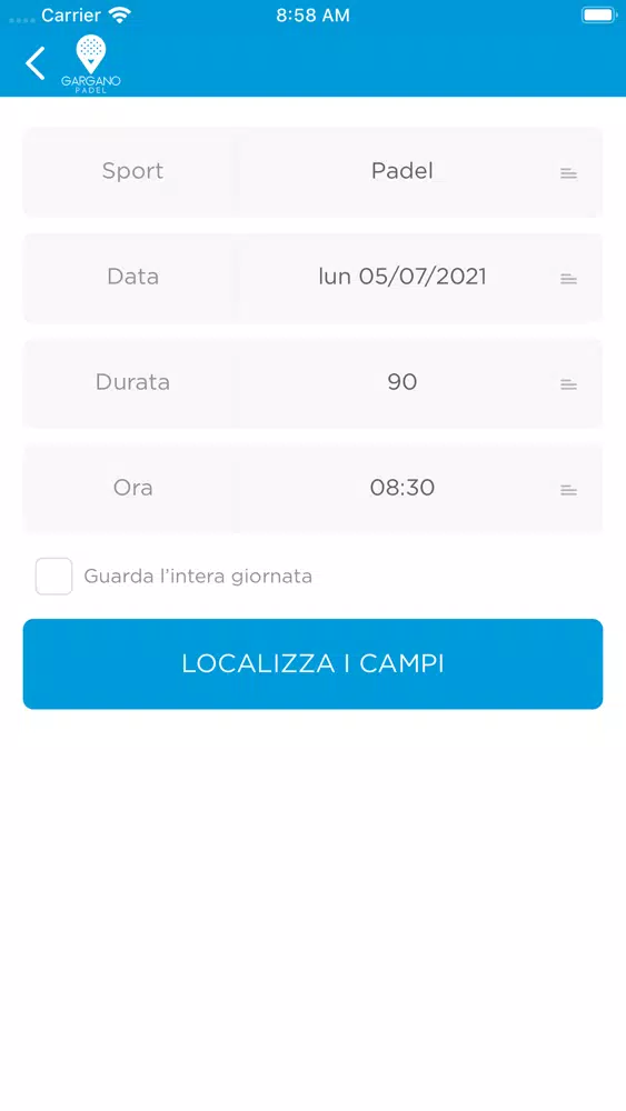 Gargano Padel سکرین شاٹس