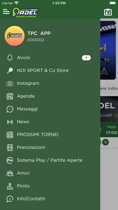Screenshot di Green Park Padel