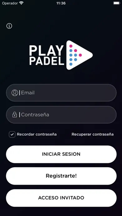 Tangkapan skrin Play Padel ZA
