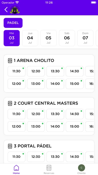 Ảnh chụp màn hình của Portal Padel Maipu