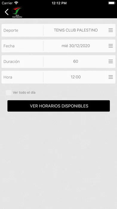 Tenis Club Palestino سکرین شاٹس