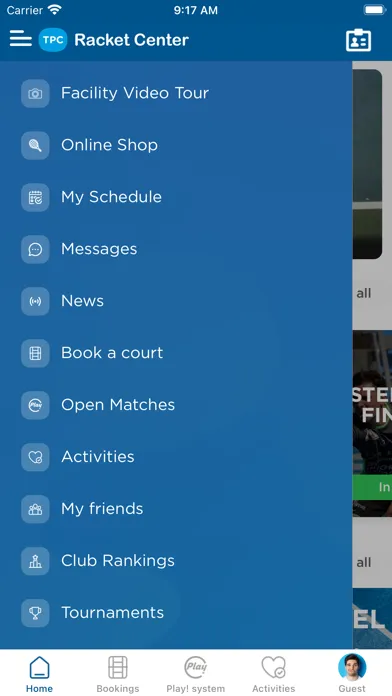 Скриншоты TPC Racket Center