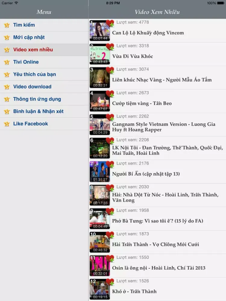 Capturas de tela do Giải Trí Việt iPad 