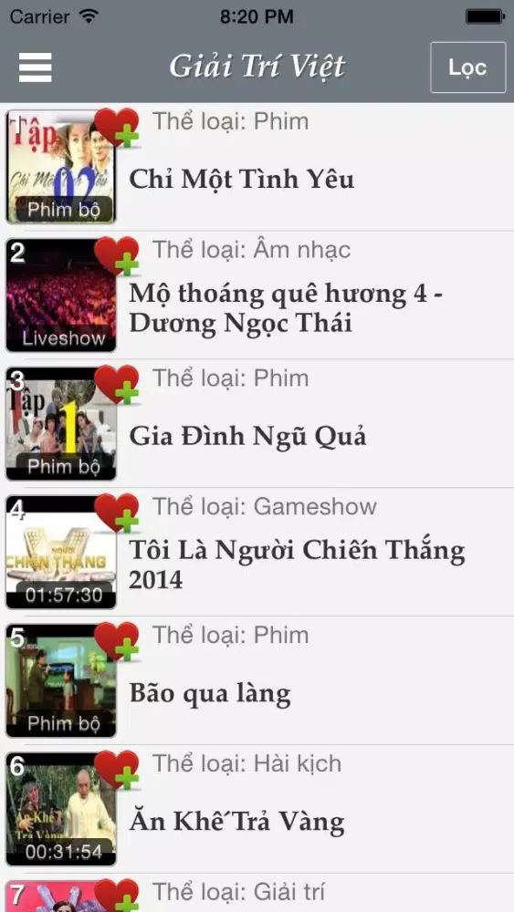 Capturas de tela do Giải Trí Việt