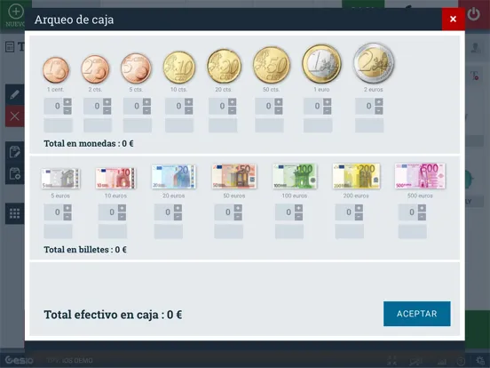 Captures d'écran de GESIO TPV Online iPad 