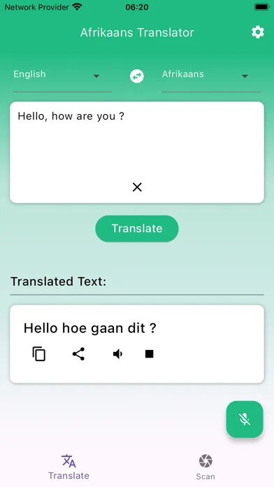 ภาพหน้าจอของ Afrikaans Translator - English