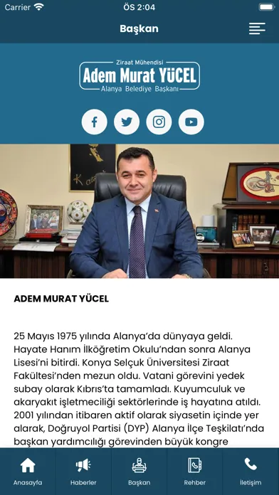 Tangkapan layar Alanya Belediyesi Mobil