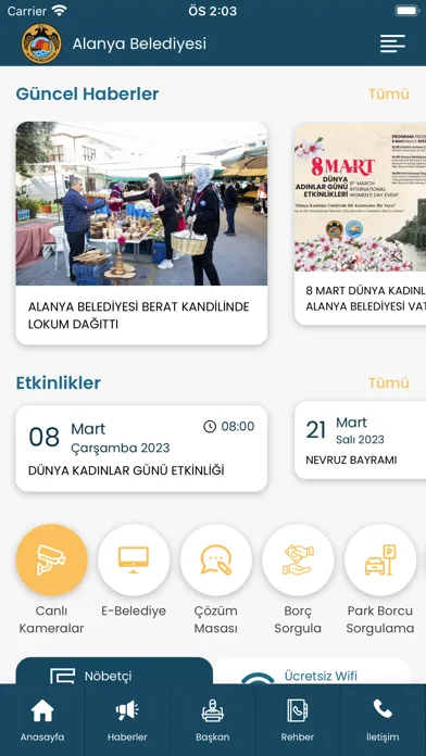 Tangkapan layar Alanya Belediyesi Mobil