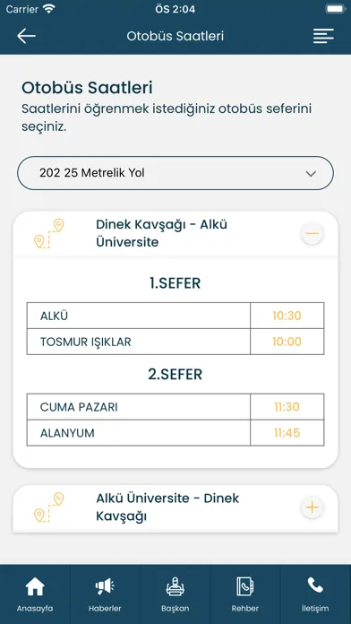 Tangkapan layar Alanya Belediyesi Mobil