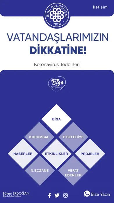 Tangkapan skrin Biga Belediyesi