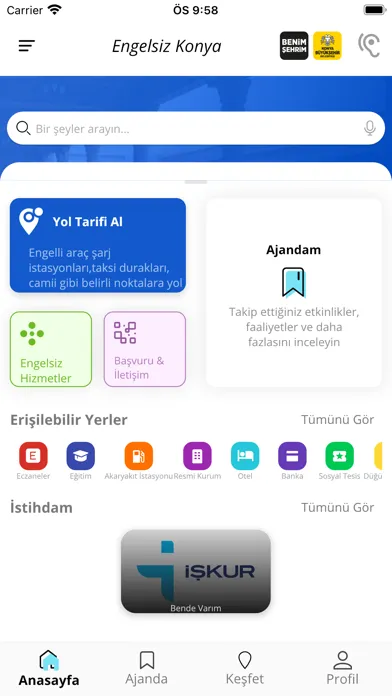 Ảnh chụp màn hình của Engelsiz Konya