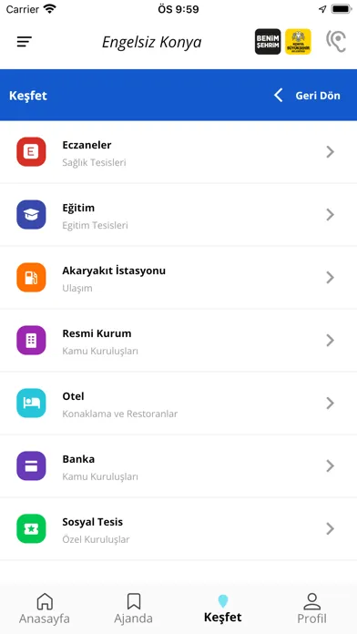 Ảnh chụp màn hình của Engelsiz Konya