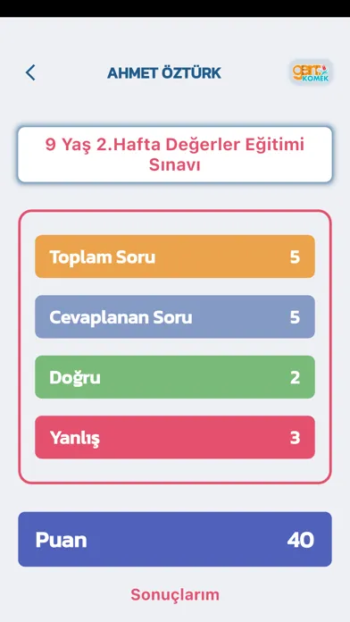 Genç KOMEK سکرین شاٹس