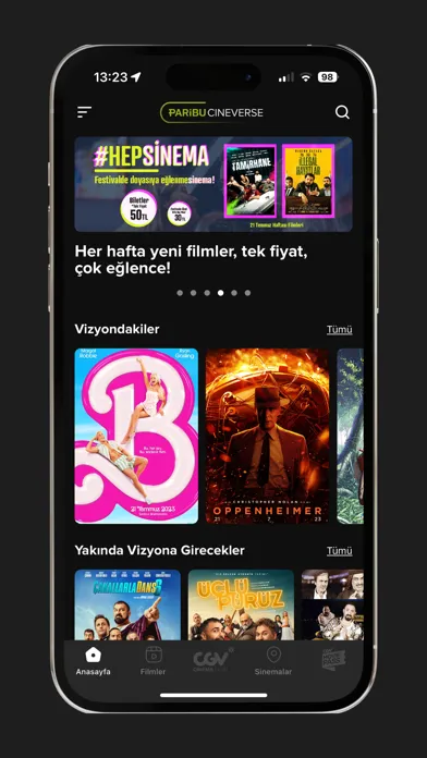 Zrzuty ekranu Cineverse