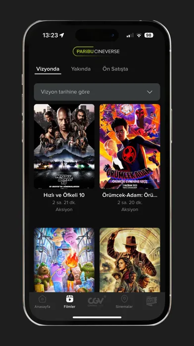 Zrzuty ekranu Cineverse