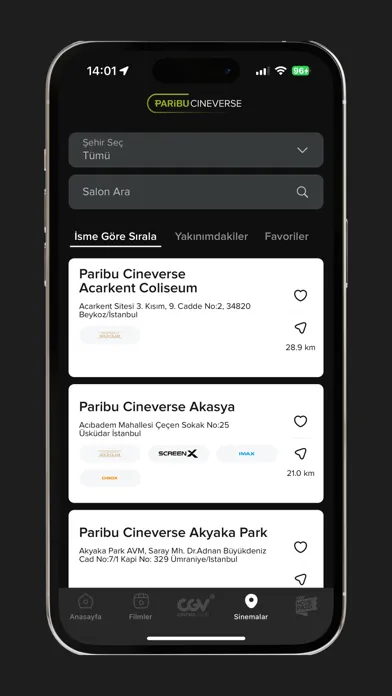 Zrzuty ekranu Cineverse