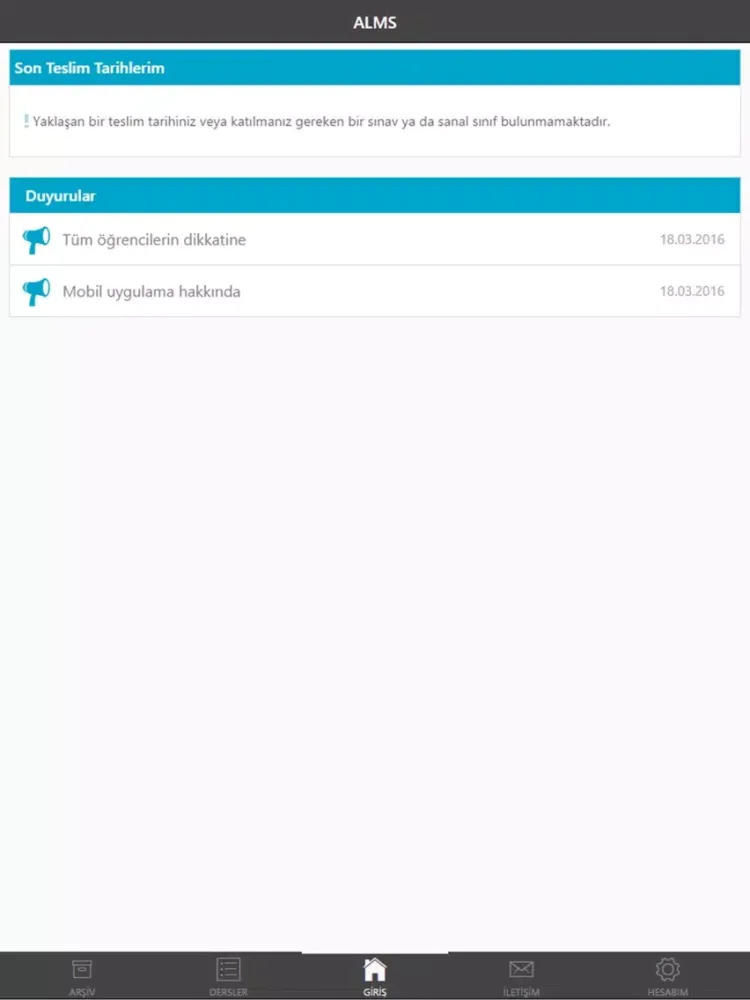 ALMS iPad  Screenshots