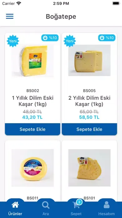 Boğatepe Süt Ürünleri应用截图