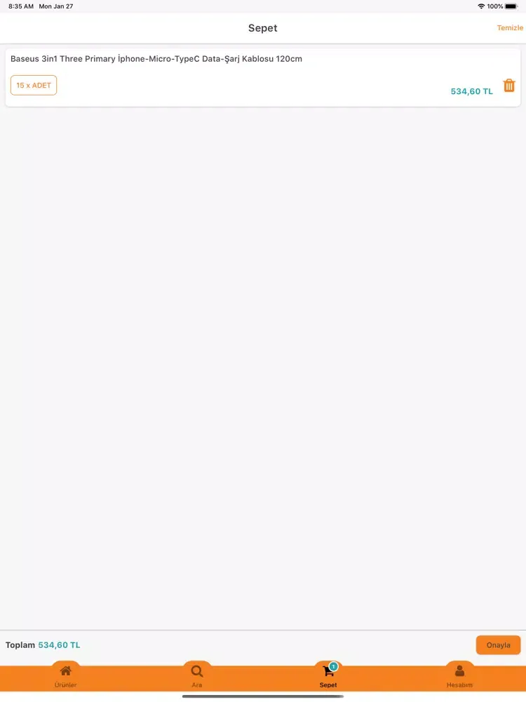 Metro Pazar iPad  Screenshots
